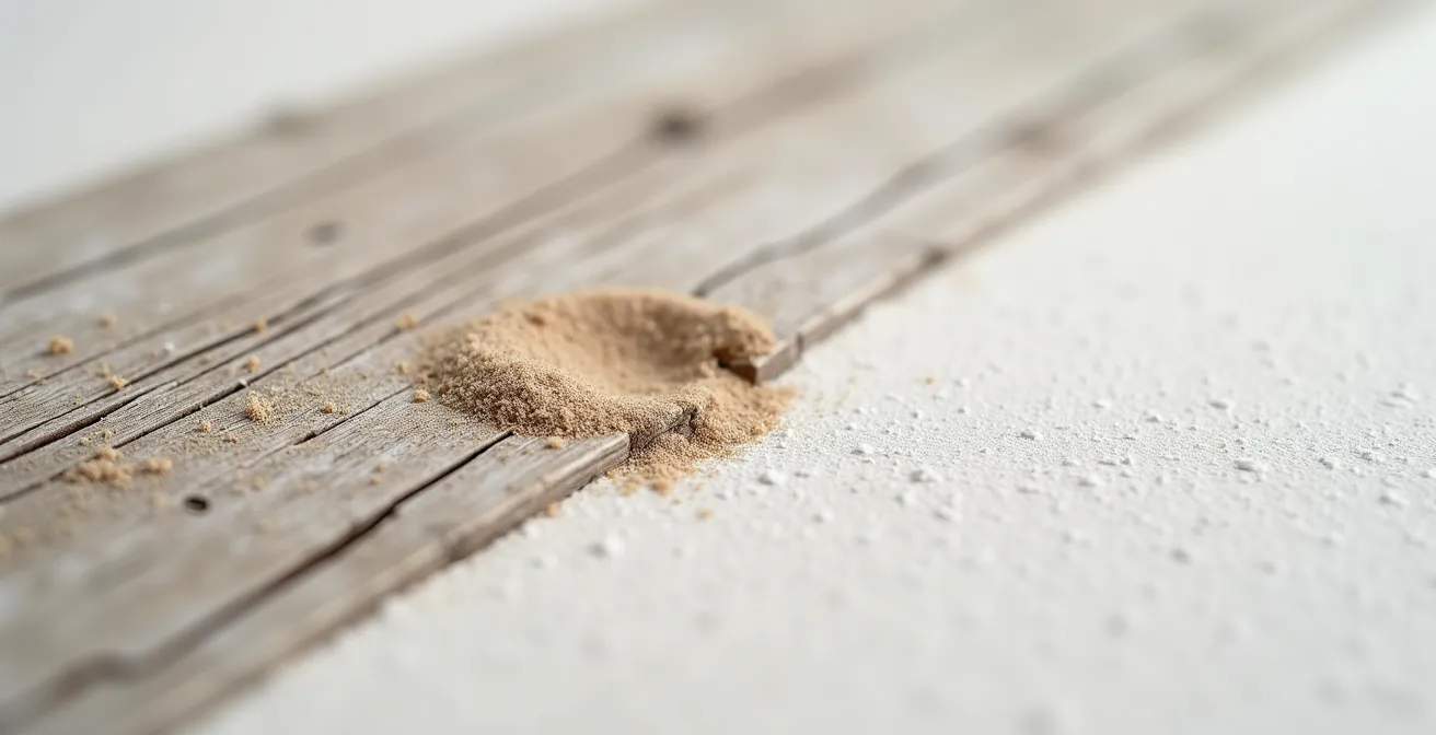 Espace minimaliste avec ligne d'horizon créée par mobilier bas et murs clairs